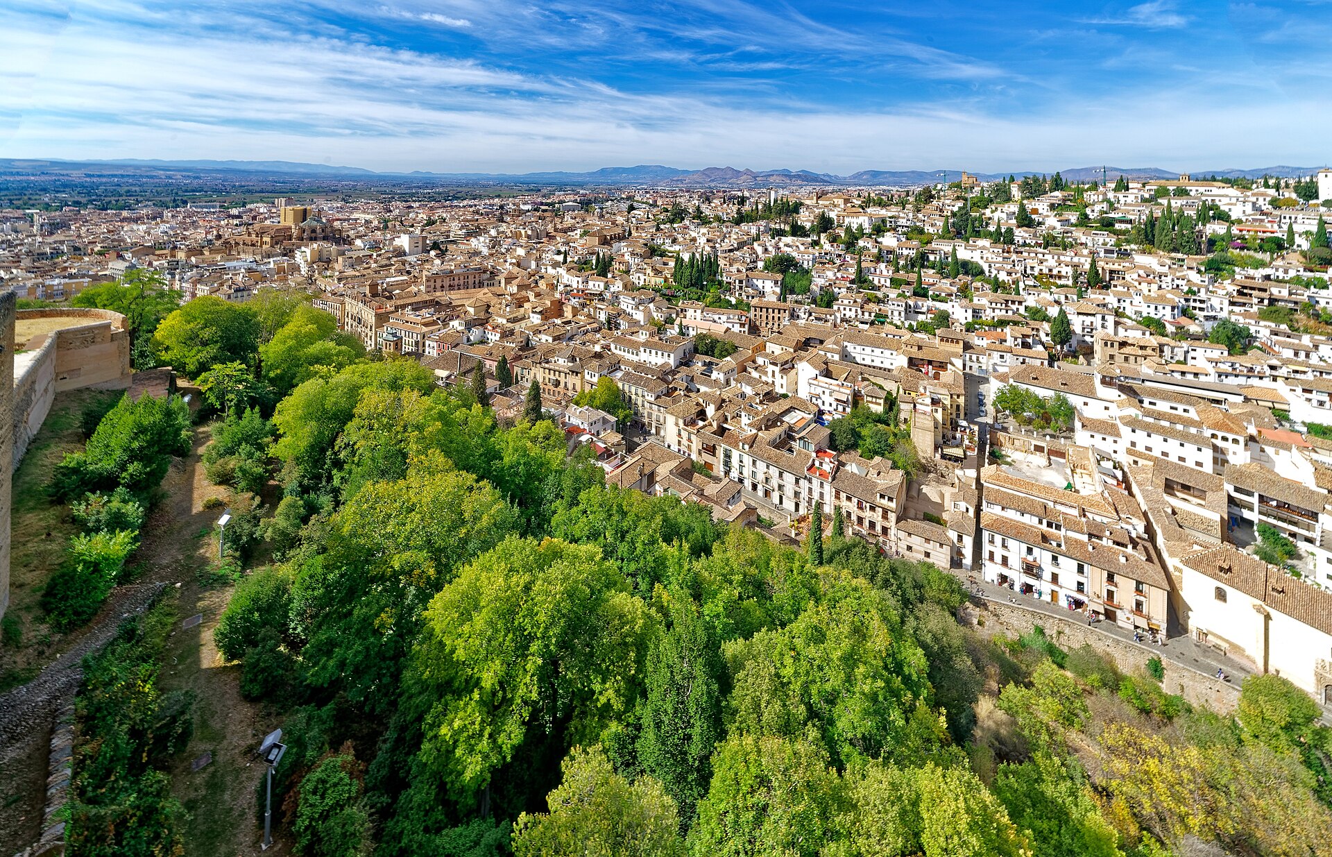 Vue de Grenade depuis l'Alhambra